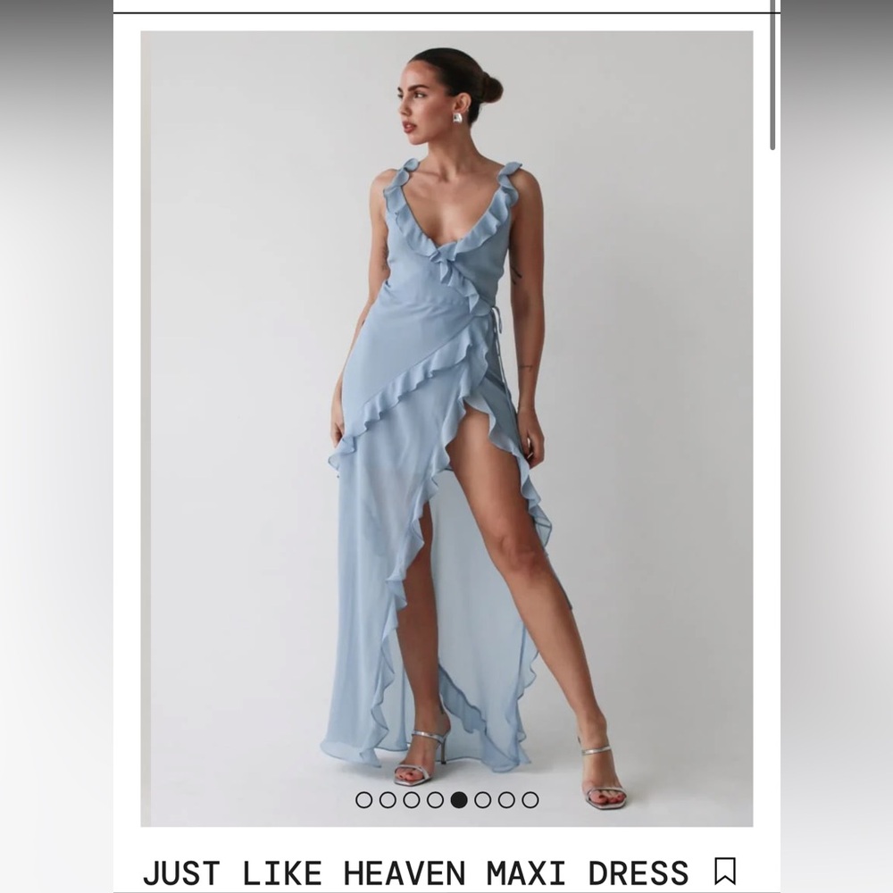 NWT Rumored blue ruffle dress